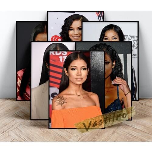 Jhene Aiko Singer Poster, Mucis Star Album Wall Picture, Aiko Character Portrait Prints, Bedroom Wall Stickers, Jhene Fans Gift