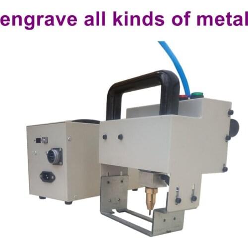 Portable mini Handled Pneumatic Dot Peen Marking Tool Machine On Metal Sheet Date VIN Engraver QR Code 8030