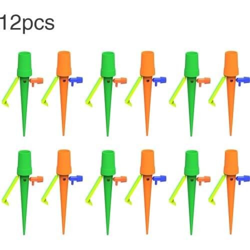 12Pcs Plant Self Watering Spikes Vacation Automatic Plant Water Drip Irrigation Slow Release Device Potted Plants Watering Tools