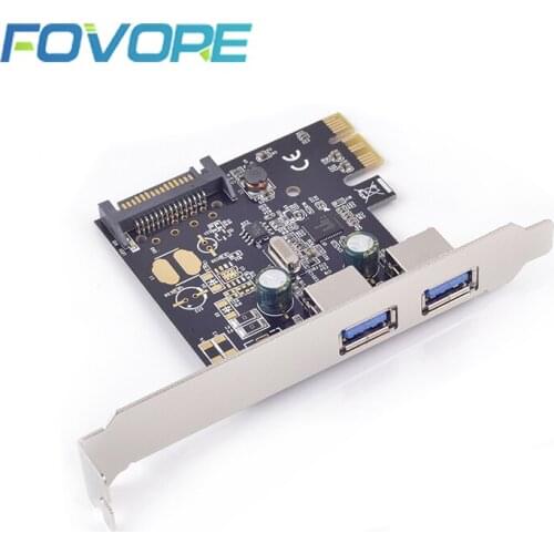 USB3.0 PCI express Adapter PCI express to USB 3.0 2 ports Adapter Expansion Card USB 3 0 to PCI-e Converter NEC chip