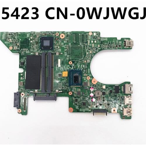 Free shipping For 5423 Laptop motherboard CN-0WJWGJ 0WJWGJ WJWGJ 11289-1 With SR0N9 I3-3217U CPU working well