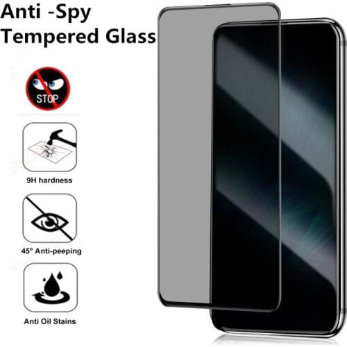 Privacy Screen Protectors Glass for Samsung Galaxy S21 Plus S20 FE Note 10 S10 Lite 20 A51 A52 A72 A71 Anti-spy Protective Glass