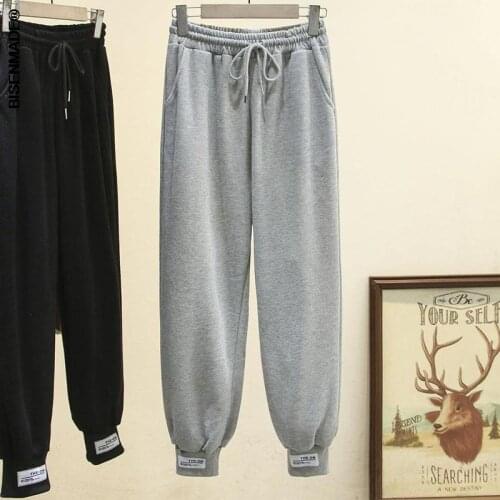 Women Clothing Harem Pants Plus Size 2021 Autumn New Show Thin Loose High Waist Trousers Fashion Sweatpants 6326