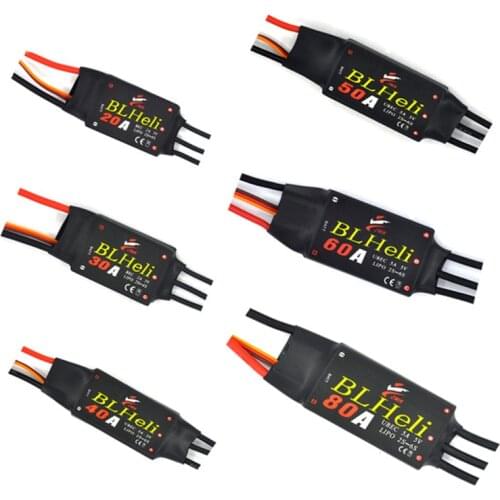 ZMR original BLHeli program Series 20A 30A 40A 50A 60A 80A ESC UBEC 2/5A 5V Electronic Speed Controller for Quadcopter Drone kit