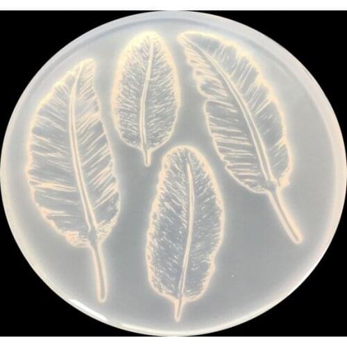 1pcs UV Resin Jewelry Liquid Silicone Feather Angel Wings Group Liquid Silicone DIY Resin Jewelry Pendant Necklace Pendant Mold