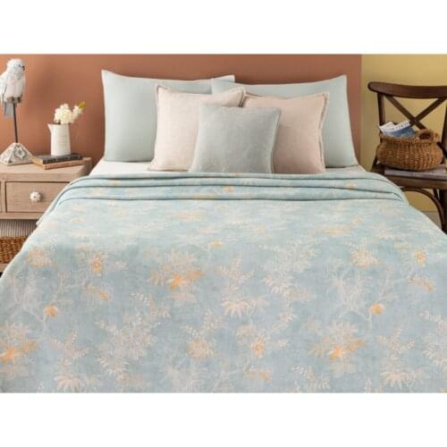 Jannie Double Printed Pique - Mint Green 100% Cotton