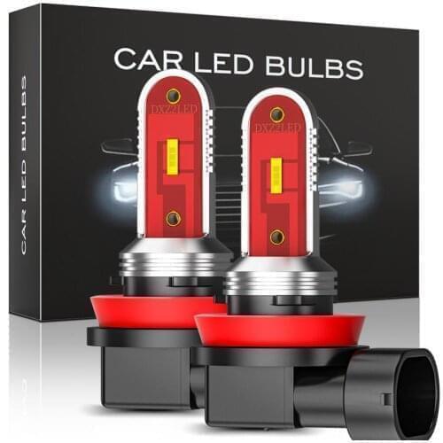 2 pcs Anti brouillard H7 Fog Lights LED H11 9006 HB4 9005 HB3 Bulbs Auto Leds H8 H16 CSP White Car Driving Lamp 12V DRL 6000K