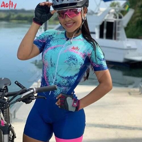Fatos De Triatlo Feminino De Verão Para Ciclismo, Maiôs De Verão, Macacões, Mangas Curtas, Trajes Para Ciclistas De Estrada