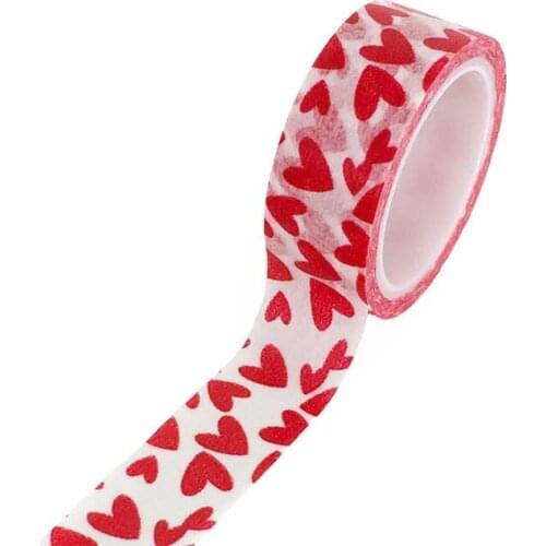 5M Red love cartoon tape DIY decoration sticker paper for Valentines day 3pcs/lots