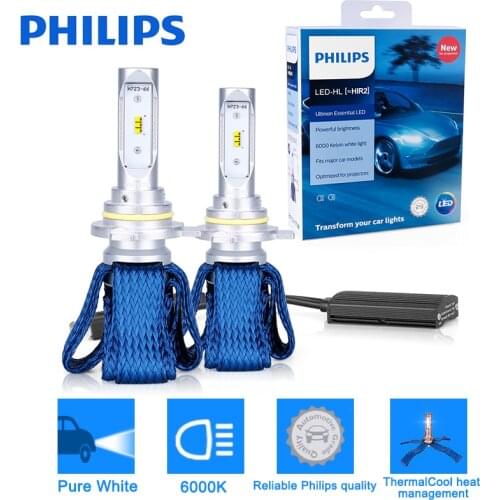 9012 LED Philips H1R2 H7 Auto Bulbs Ultinon Essential LED H4 H8 H11 H16 9005 9006 HB3 HB4 LED 6000K 12V Car Headlight Fog Lamp