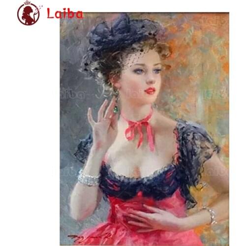 Diamond Painting Abstract art, beautiful woman Rhinestone 5D DIY Diamond Embroidery,Cross Stitch,diamond Mosaic Sale