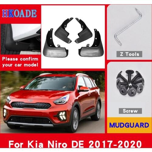 Car Fender Mud Flaps For Kia Niro DE 2020 2019 2018 Mudguards Splash Guards Fender Mudflaps Car Fender Accessories