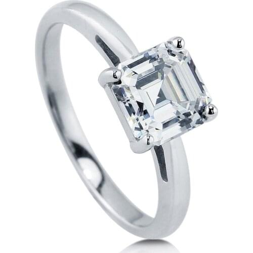 Luxury Gorgeous Women Jewelry White Zircon Rings for Wedding Engagement Party Set Gifts Size 6 -10