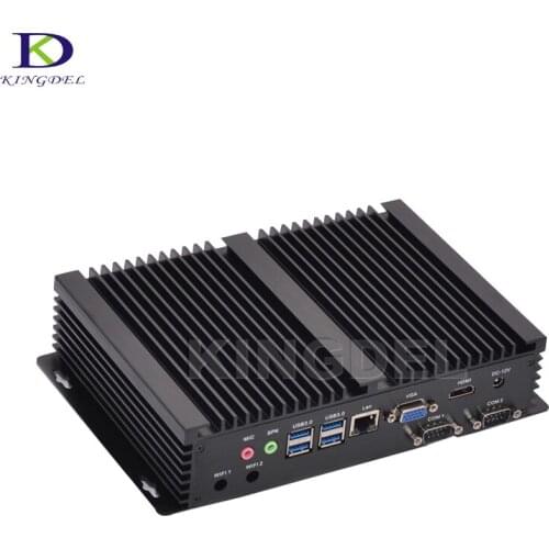 Mini Computer Fanless Mini PC Windows 10 Core i5 4200U 2*RS232 industrial PC Rugged PC Mini Computador 4K TV Box