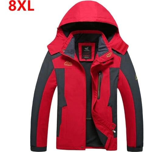Spring new mens fleece jacket large size thin cashmere jacket plus size coat men clothing 8XL 7XL 6XL 5XL oversize