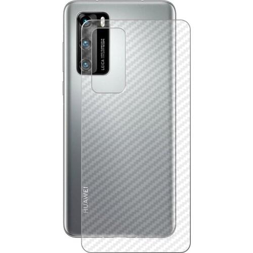 10pcs Stickers for Huawei P50 P40 P30 P20 Pro Lite Nova 8 SE Youth 8i 7 7i Back Film Protector Matte Carbon Fiber