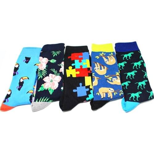 Newest Designs Crew Fashion Socks Men Cotton Socks Custom Funny Men Socks