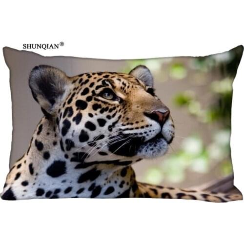 LU New Hot Leopard Print Custom Zippered Rectangle Pillowcases Pillow Cover Cases Size 50x75cm (Two sides)U2-177