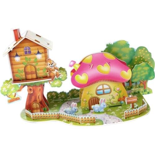 Foam Paper 3D Jigsaw Puzzle Building Toy, DIY House Castle for Kids Baby, Early Learning and Educational Toy for Kids Gift