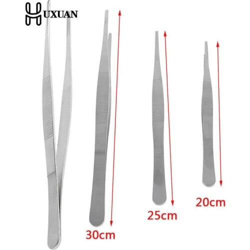 Plier Stainless Steel Dental Precision Long Straight Forceps Tweezers Gardening DIY Succulent Plants Clip Tool