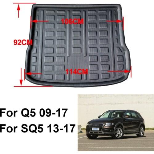 Tray Trunk Floor Carpet Mats Carpets Pad Mat For Q5 2009-2017 Sedan Auto Car Rear Boot Cargo Liner