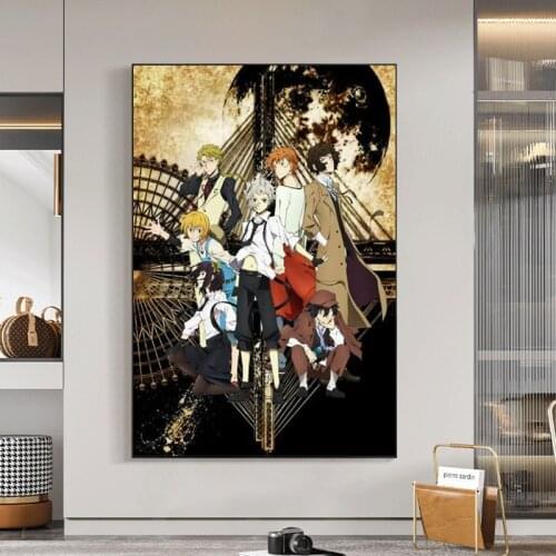 Stray Dogs Poster Popular Classic Japanese Anime Home Decor Canvas Poster Picture Print Wall Decor