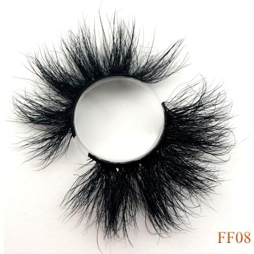 2020 Fluffy Mink Lashes Short Messy Wispy Natural Eyelashes 22mm-25mm Hamdmade Real 3D Mink Eyelashes Makeup False Lashes