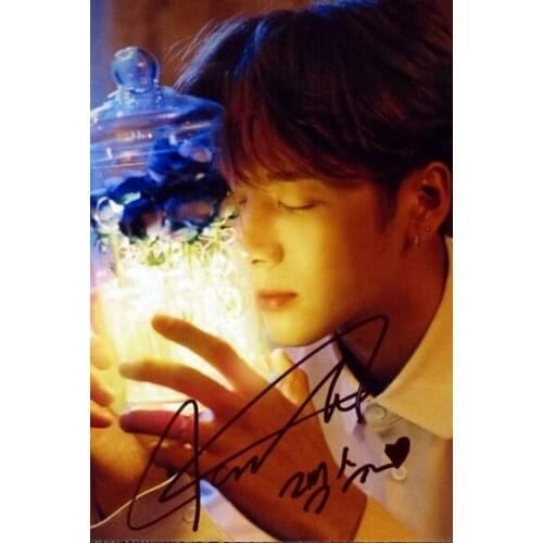 Hand Signed GOT7 GOT 7 Jackson Wang autographed photo Present:YOU &ME 2 versions 122018