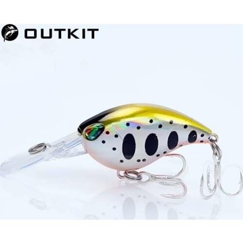 1PCS Crankbait 60mm 5g 1.5-2.5M Hard Fishing Lures Floating Wobblers Crank Hard Bait Minnow Hooks Sea Carp Fishing