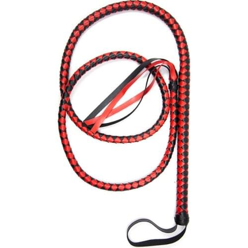 Long bdsm Whip bondage erotic riding horse crop hunting Fetish Leather Spanking Paddle pony play Flogger sex toys for couples