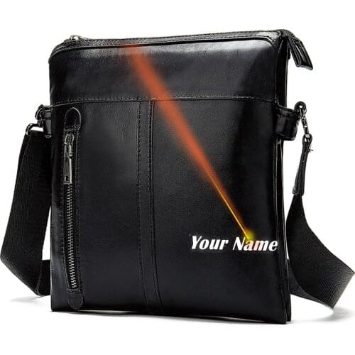 Westal mens shoulder bag for men male solid messenger crossbody bag casual mens bags flaps zipper handbag designer shouler bag