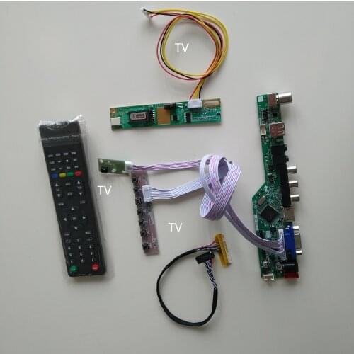 TV HDMI AV LCD LED USB VGA AUDIO Controller driver Board1 CCFL lamps For 14.1" LTN141AT03 1280X800 panel monitor