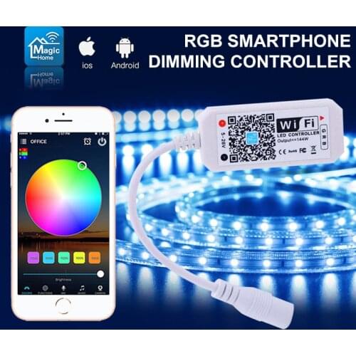 Smart WiFi Controller LED Strip Music Voice Control RGB color change Rgb Led Controller Wireless Remote Control WiFi Controller