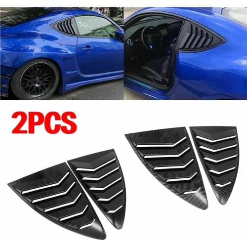2pcs for Scion FRS Subaru BRZ Toyota 86 GT86 2013-2018 Rear Car Quarter Window Louvers Spoiler Panel ABS Decoration Accessories