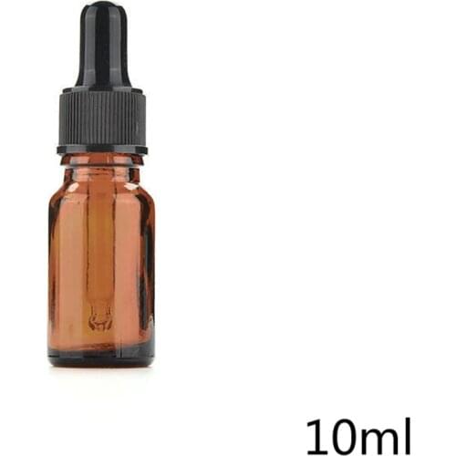 Amber Glass Liquid Reagent Pipette Bottle Eye Dropper for storing chemistry laboratory chemicals perfumes and colognes 10ML