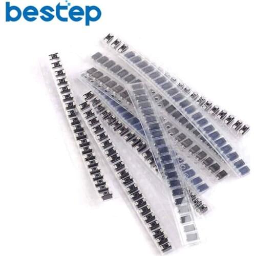 180PCS 9value each 20pcs SMD Diode Package M1 M2 M4 M7 SS12 SS14 SS34 SS54 FR107
