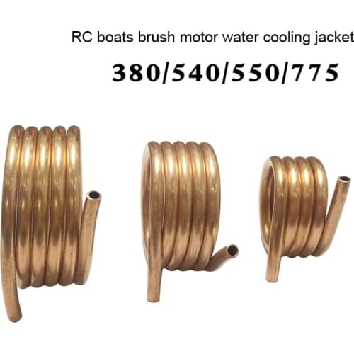 3PCS 380 540 550 775 Brush Motor Water Cooling Jacket Pure Copper Tube Winding Circulating Water Cooled Sleeve Ring for RC Boats