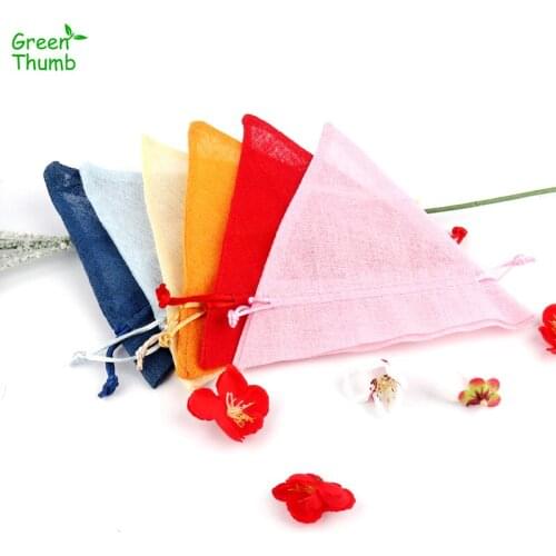 6pcs Snow Yarn Bags for Festive Party New Year Gift Bags Green Thumb High Quality Colored Transparent Hard Sandbag