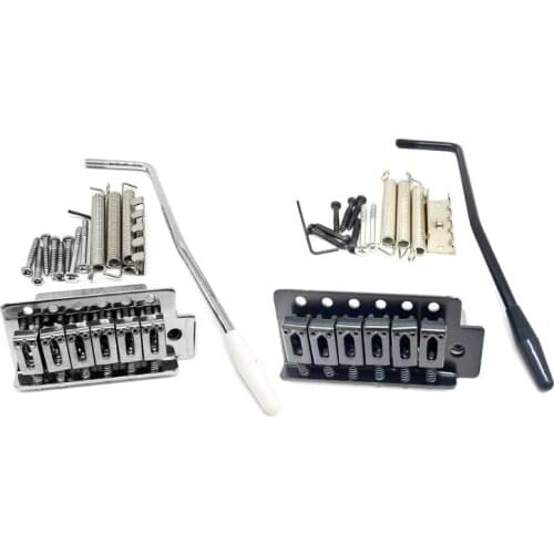 6 Strings Guitar Bridge Saddle Tailpiece for Electric Guitar Tremolo Bridge Set U7EF
