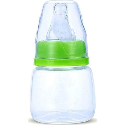 60ml Newborn Baby Infant Nursing Cup Milk Fruit Juice Water Feeding Cup Standard Mouth Silicone Nipple Pacifier Drink Bottle