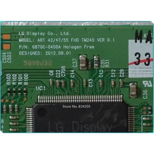 Free shipping new original 6870C-0450A t-con ART 42/47/55 TM240 VER0.1 6870C0450A