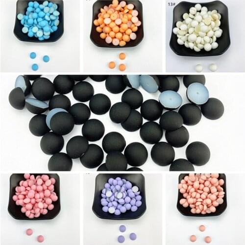 200pcs 8mm Flatback Half Round Plastic ABS matte Pearl Craft Beads For DIY Jewelry Scrapbook Hair Clothes accessories ZZ080