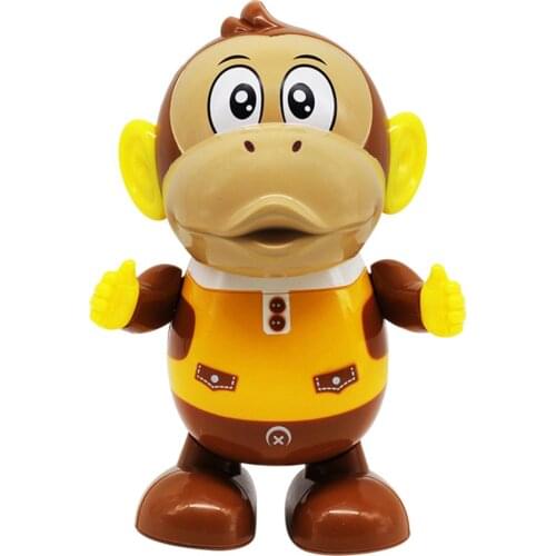 Electric Singing Dancing Monkey/Music Lighting Brown Bear Childrens Toys Music Electric Robot Luminous Cute Kids Christmas Gift