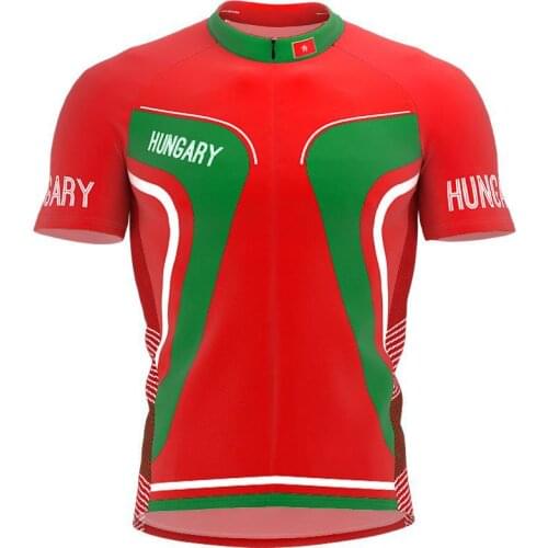 2021 HUNGARY More Style Summer Cycling Jersey Team Men Bike Road Mountain Race Tops Riding Bicycle Wear Bike clothing Quick Dry