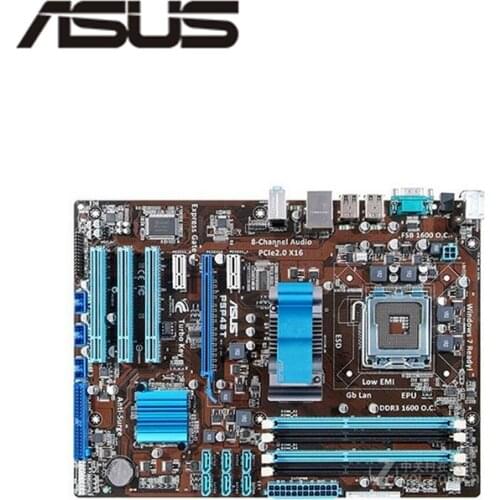 For Asus P5P43T Desktop Motherboard P43 Socket LGA 775 Q8200 Q8300 DDR3 Original Used Mainboard On Sale