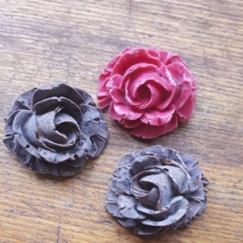 New Flower/Rose Candle Wax Silicon 3D Soap Mold Cake Decoration Manual Handmade Resin Clay Plaster Gumpaste Mould M2442