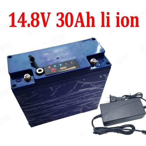 15V 14.8v 30Ah Lithium recargable 30Ah Lithium ion battery pack BMS 4S for boat LED lamp Xenon Electric winch + 16.8V 5A charger