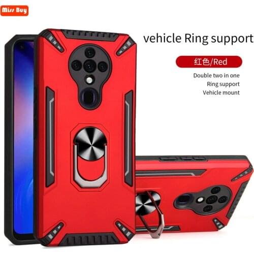 Shockproof Armor Kickstand Case For Tecno SPark 6 Go Camon 16 Prime Camon 17 Pro POP5 Coque Finger Magnetic Ring Holder Cover