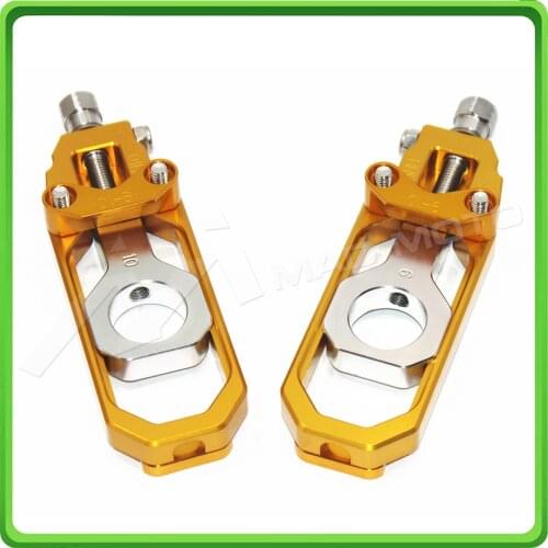 Motorcycle Chain Tensioner Adjuster fit for HONDA CBR 600 RR CBR600RR 2005 2006 Gold & Silver