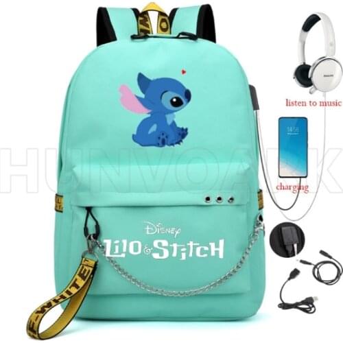 Stitch Women Backpack School Bag For Teenage Girls Boys Laptop Ladies Youth Travel mochila infantil Daily Bags